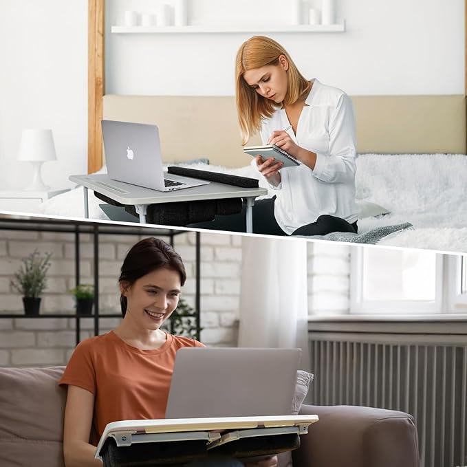 iXTRA Lap Desk for Laptop with Cushion, Folding Laptop Desk for Bed, Bed Desk - Image 4