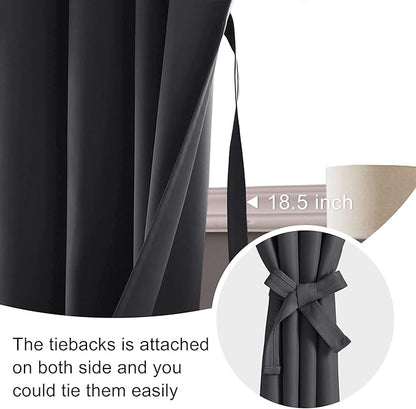 JIUZHEN Short Blackout Curtains - Image 2