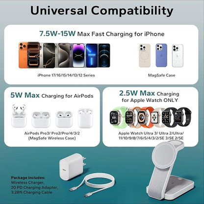 Eazpower 3 in 1 Foldable Wireless Travel Charging Station - Image 5