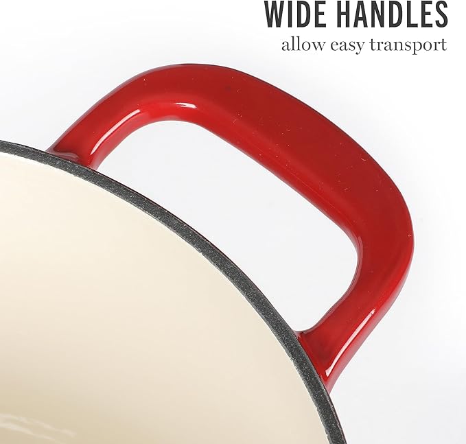 Martha Stewart Gatwick 4 Quart Enamel Cast Iron Dutch Oven - Image 7