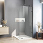 35" W x 78.75" H Shower Screen, Fixed Frameless Shower Glass Panel by Unknown