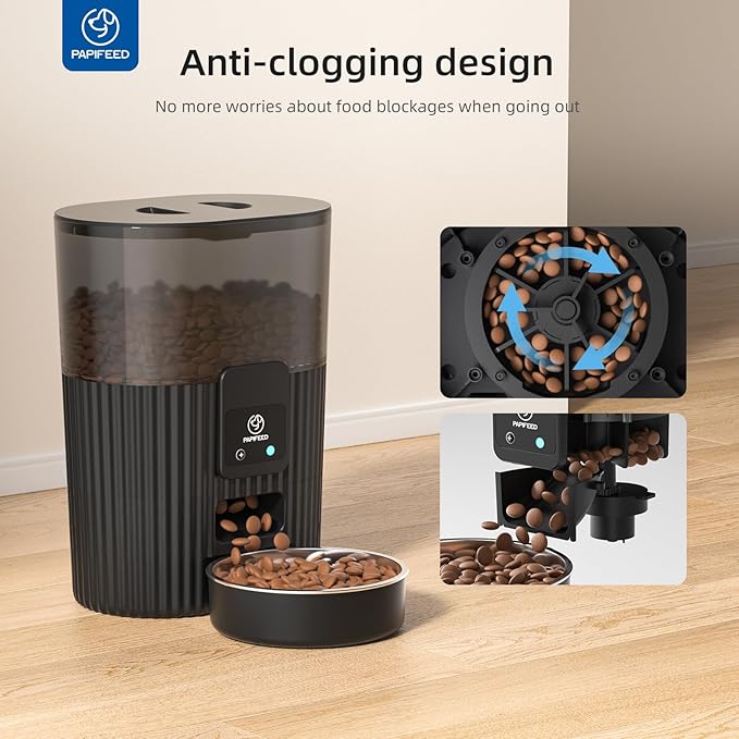 PAPIFEED Automatic Cat Feeder 3.5L/15 Cup 2.4G Bluetooth Pet Feeder - Image 3