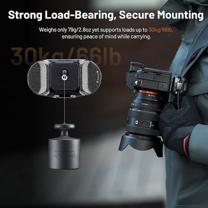 PGYTECH 2025 New Version Beetle Camera Clip V2, Quick Release Camera Backpack - Image 6