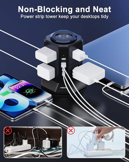Surge Protector Power Strip Tower - Image 5