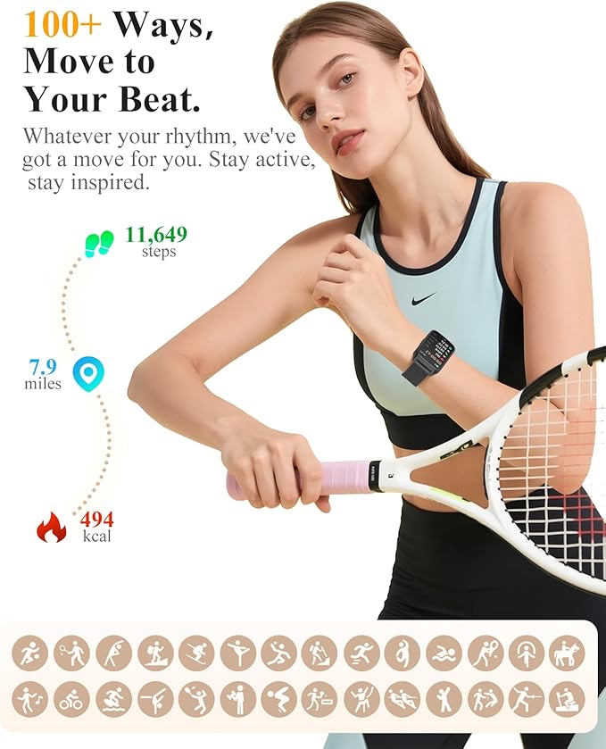 ChronArk Fitness Tracker Watch for Women Men, Step Counter Compatible - Image 3