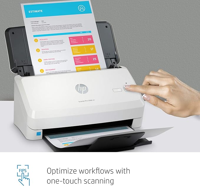 HP ScanJet Pro 2000 s2 35ppm USB 3.0 Color Duplex Scanner - Image 5