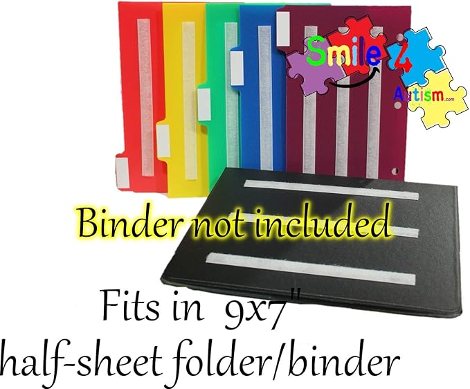 Smile4autism Small 5x8” Tools Perfect to Keep Your Loose Visual Picture Cards - Image 8