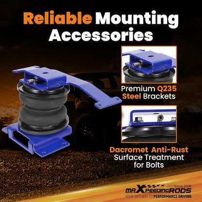 maxpeedingrods 5000 lbs rear air suspension bags kit, close-up detail