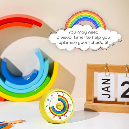 Visual Timer for Kids, 60-Minute Countdown Timer for Classroom Office Kitchen - Image 2