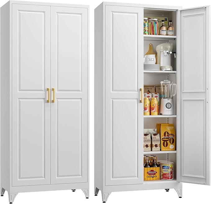 Kitchen Pantry Storage Cabinets, Utility Kitchen Cupboard, Large Steel Cabinets by MetalMax