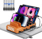300W Charging Station for Multiple Devices, 8 Port Multi USB C Fast Charger by LcssioChargeFaster