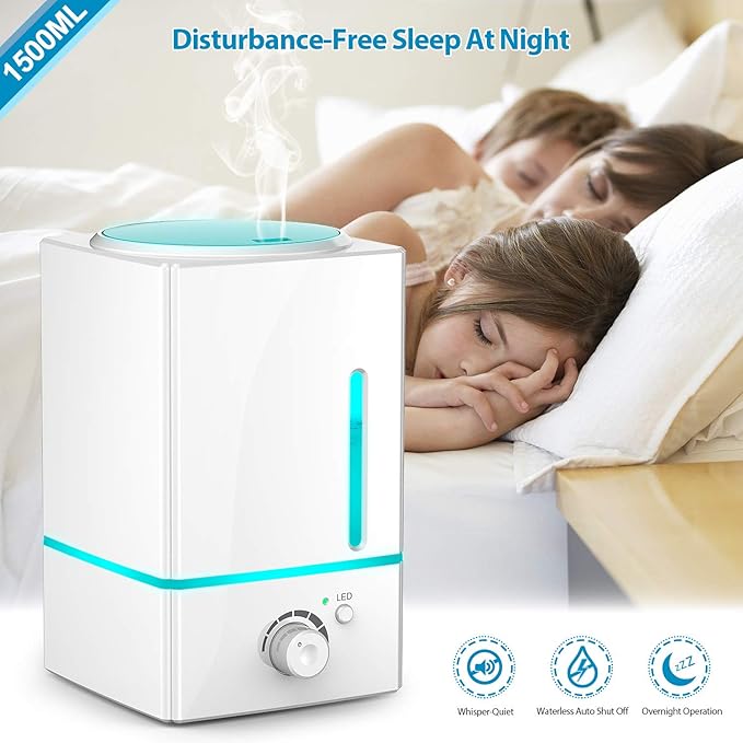 Exqline 1500ml Large Aroma Essential Oil Diffuser - Image 6