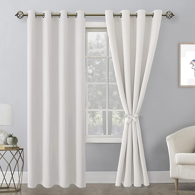 Hiasan Blackout Curtains for Bedroom, 52 x 84 Inches Long - Image 2