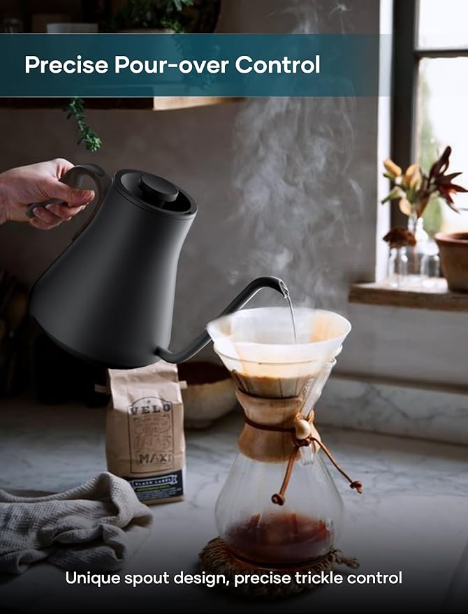 Electric Kettle, Gooseneck Electric Kettle, ±1℉ Precise Temperature Control - Image 2