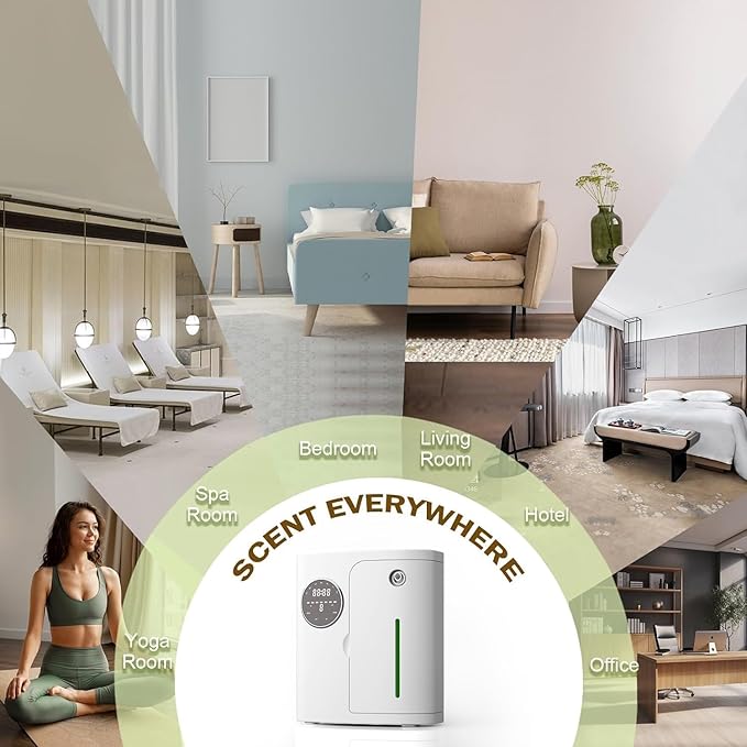 Waterless Diffuser, 2500 Sq.Ft Coverage, Essential Oil Diffusers, Plug in Scent - Image 6