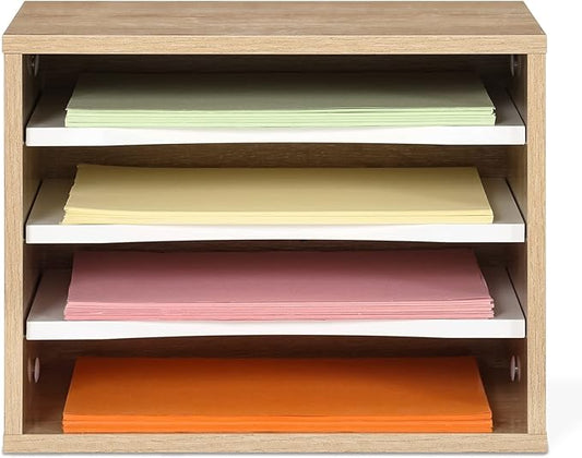FITUEYES Wood Desk Paper Sorter Organizer by FITUEYES