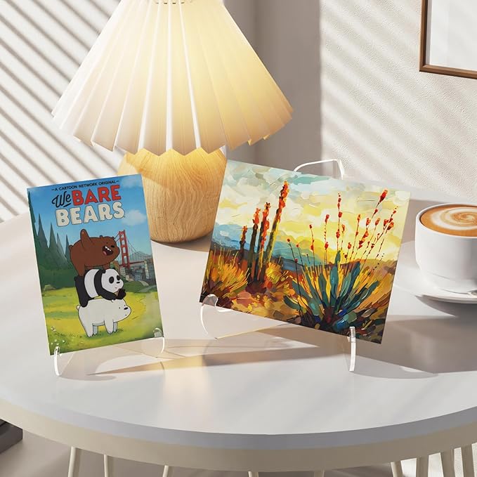 Dooiclear 5 Pack Acrylic Display Stand, Plate Stand - Image 6