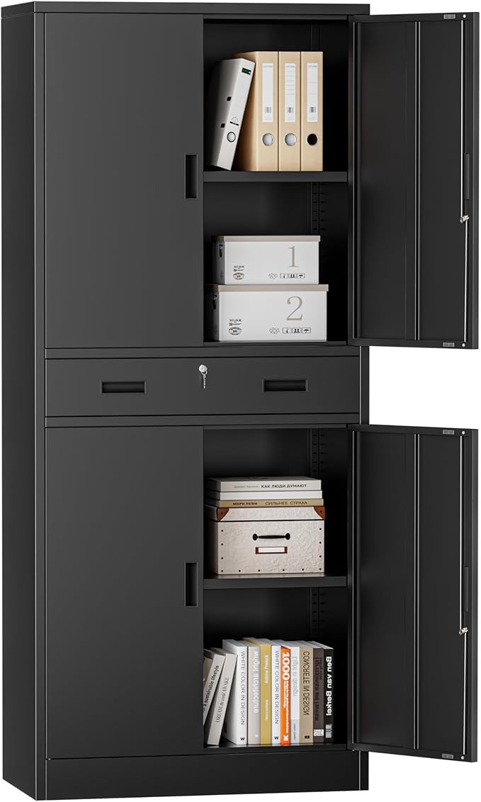 Metal Storage Cabinets with 1Drawer, Steel Storage File Cabinet by TaskStorz
