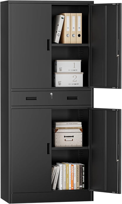 Metal Storage Cabinets with 1Drawer, Steel Storage File Cabinet by TaskStorz