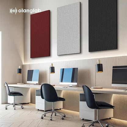 Olanglab Acoustic Panels 2 Pack, Fabric Wrapped Sound Proof Foam Panels - Image 7