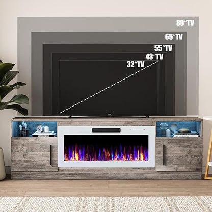 VITESSE TV Stand Fireplace - Image 3