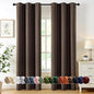 MIULEE Chocolate Brown Blackout Curtains by MIULEE