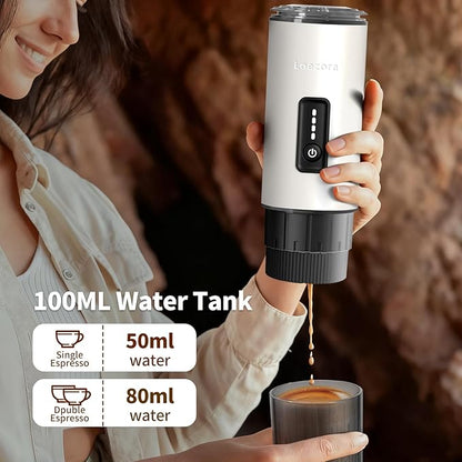 Leozora Portable Espresso Maker, 20Bar Professional Pressure, Stainless Steel - Image 4