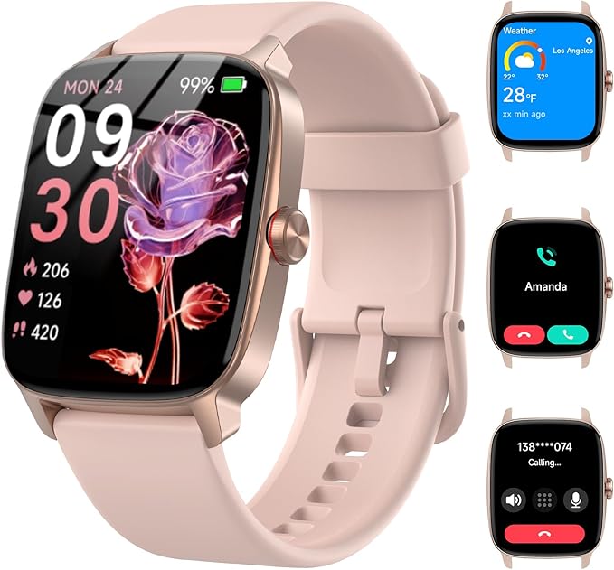 Smart Watches for Women Men by KIBFLE