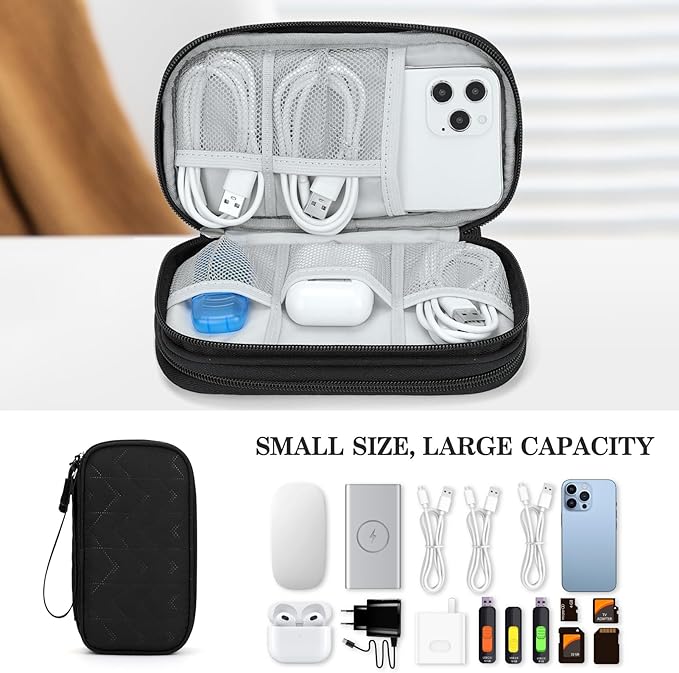 FYY Travel Organizer Pouch Electronic Accessories Carry Case Portable - Image 6