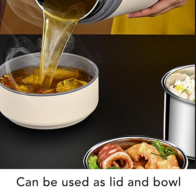 AYNEFY Electric Lunch Box, 2L Stainless Steel Portable Electric Food Warmer - Image 5