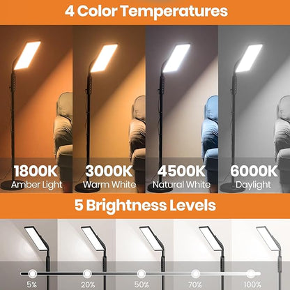 LASTAR Light Therapy Lamp, 12000LUX Therapy Light UV-Free &Full Spectrum Sun - Image 2
