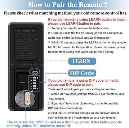 3 Speeds Ceiling Fan Remote Control - Image 4