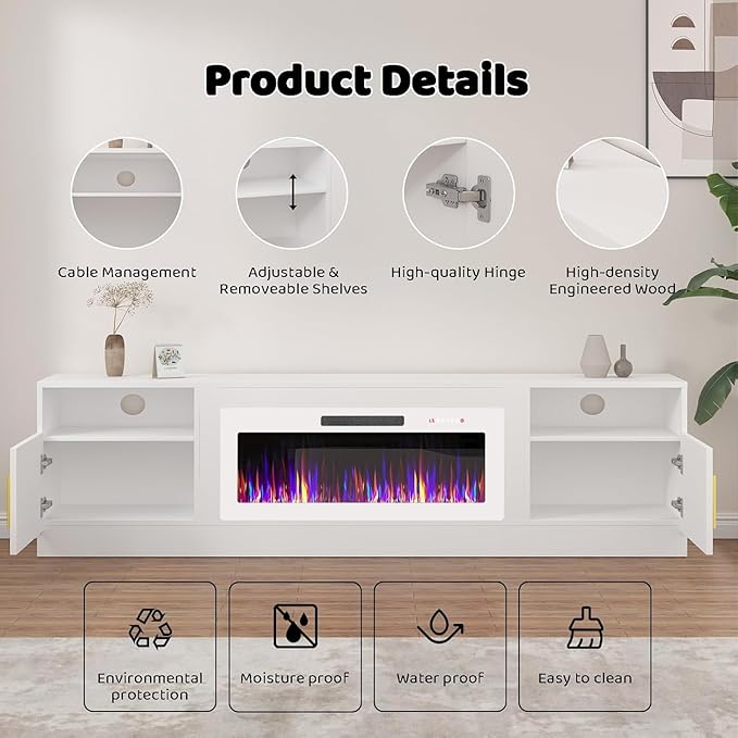 Lemberi Fireplace tv Stand - Image 6
