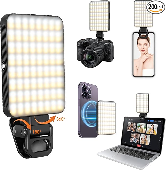 JINGCOOL Magnetic Selfie Light, Portable Phone Clip, 6 oz, Rechargeable Ring by Unknown