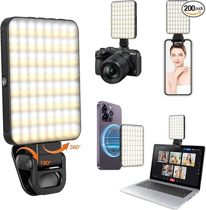 JINGCOOL Magnetic Selfie Light, Portable Phone Clip, 6 oz, Rechargeable Ring by Unknown