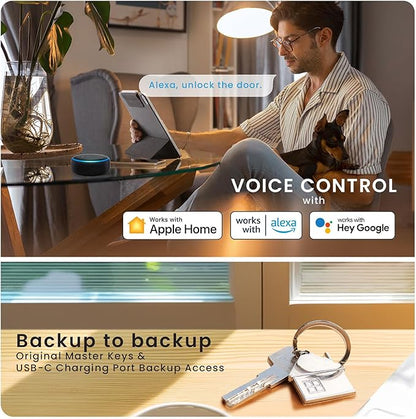 Lockly Visage Zeno Series Smart Lock, Facial Recognition & Fingerprint Keyless - Image 11