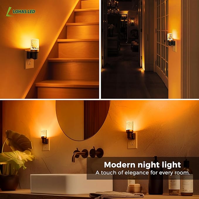 L LOHAS LED Night Light, Dimmable Night Lights Plug into Wall, 2 Pack Automatic - Image 7