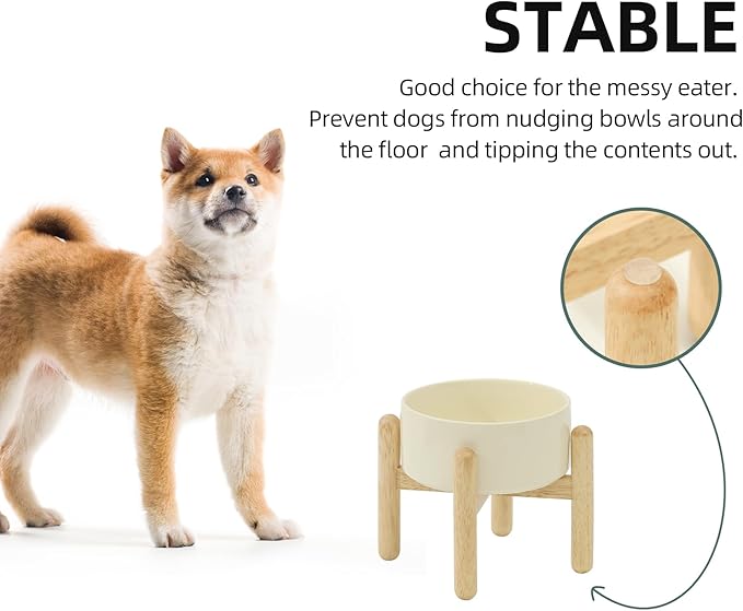 Ceramic 6.1inch Raised Dog Bowl - Image 7