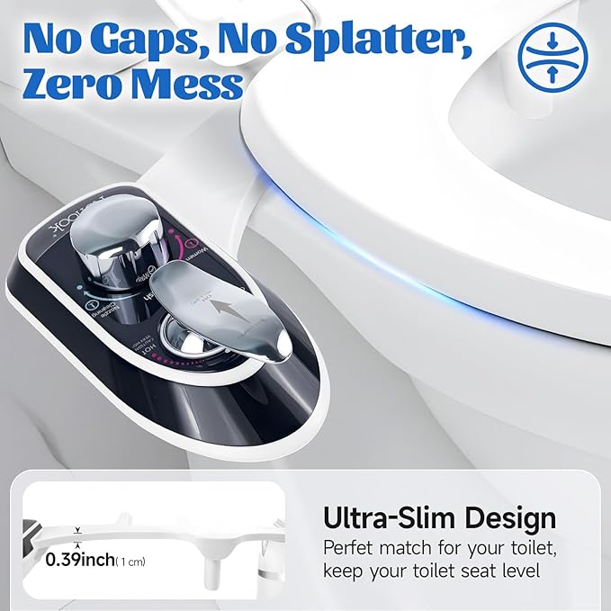 Toilet Attachment for Toilets Seat, Self-Cleaning Hot&Cold Water Bidet-Toilet - Image 4