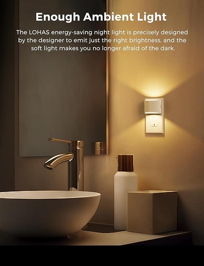 L LOHAS LED Night Lights Plug into Wall, Dimmable Night Light - Image 2