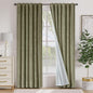 Lazzzy Green Velvet Blackout Curtains 90 Inches Long Thermal Insulated Room by Lazzzy