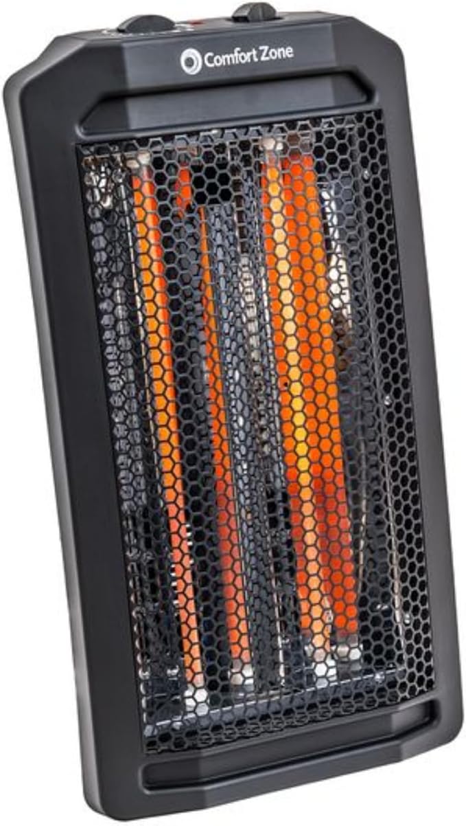 Comfort Zone Indoor Tower Space Heater, Adjustable Thermostat, Radiant Heat - Image 9