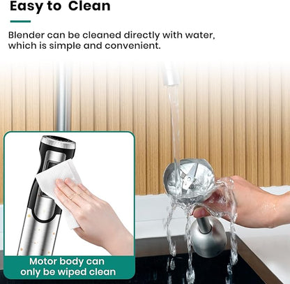 1800W Immersion Blender Handheld 4-in-1 Hand Blender Stick - Image 9