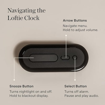Loftie Alarm Clock with Sound Machine – Smart Alarm Clock with Light, Night - Image 4