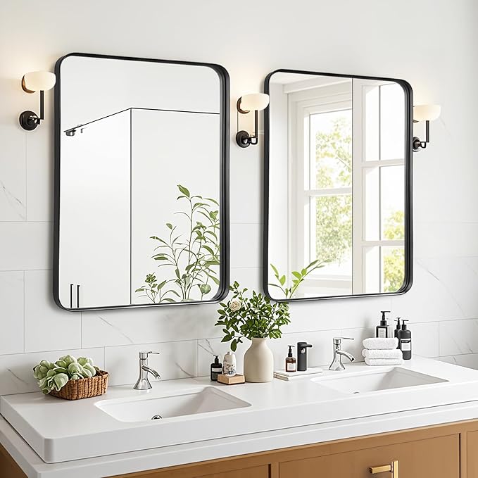 Fabuday Black Bathroom Mirror Over Sink - Image 3
