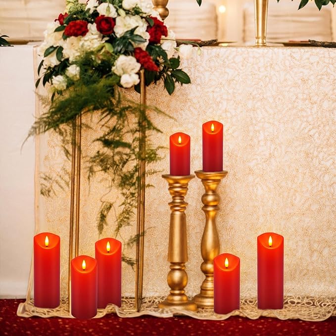 24 Pack Christmas Decoration Flickering Flameless Candles, LED Candles Battery - Image 2