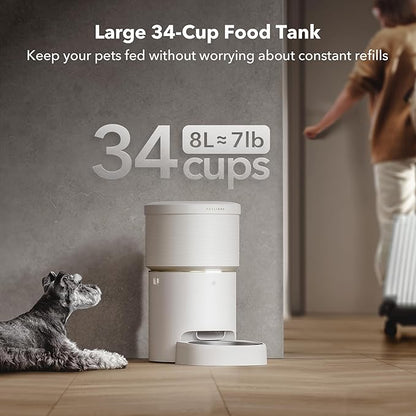 PETLIBRO 8L Automatic Dog Feeder, 5G Wi-Fi Automatic Dog/Cat Feeder, - Image 4