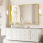 Koonmi 36x60 Inch Metal Framed Bathroom Mirror by KOONMI