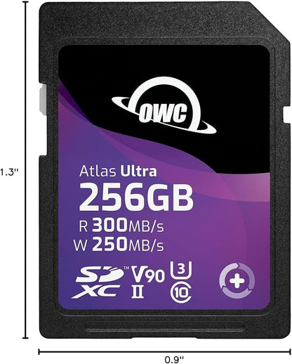 OWC Atlas Ultra 256GB SDXC UHS-II V90 Media Card - Image 7