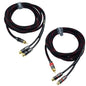 Arklove 5ft Shielded RCA Splitter Subwoofer Stereo Audio Video Cable 1 Male to by Arklove